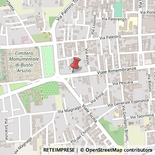 Mappa Viale delle Rimembranze, 58, 21052 Busto Arsizio, Varese (Lombardia)