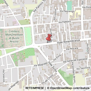 Mappa Viale delle Rimembranze, 52, 21052 Busto Arsizio, Varese (Lombardia)