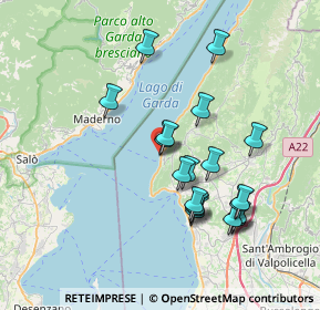 Mappa Lungolago Barbarani, 37010 Torri del Benaco VR, Italia (7.1025)