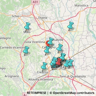 Mappa Via R. Leoncavallo, 36030 Caldogno VI, Italia (7.28789)