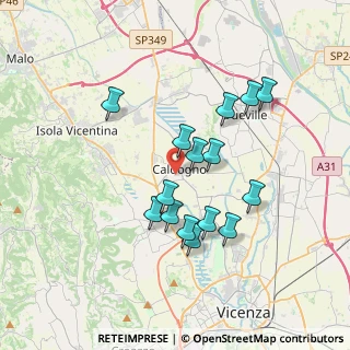 Mappa Via R. Leoncavallo, 36030 Caldogno VI, Italia (3.19)
