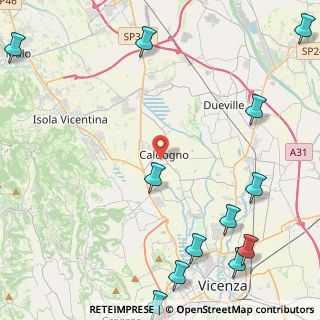 Mappa Via R. Leoncavallo, 36030 Caldogno VI, Italia (6.57333)