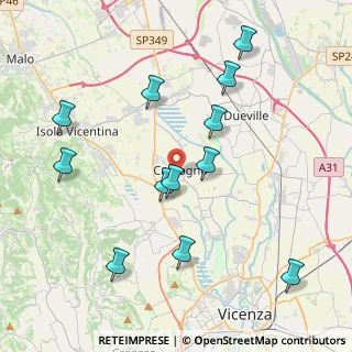 Mappa Via R. Leoncavallo, 36030 Caldogno VI, Italia (4.25833)