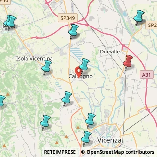 Mappa Via R. Leoncavallo, 36030 Caldogno VI, Italia (6.19714)