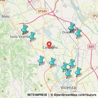Mappa Via R. Leoncavallo, 36030 Caldogno VI, Italia (4.80333)