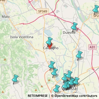 Mappa Via R. Leoncavallo, 36030 Caldogno VI, Italia (6.49375)