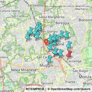 Mappa Via Giovannino Guareschi, 20851 Lissone MB, Italia (1.373)