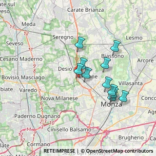 Mappa Via Giovannino Guareschi, 20851 Lissone MB, Italia (3.09182)