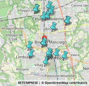 Mappa Via Mameli Goffredo, 20813 Bovisio-Masciago MB, Italia (1.8675)