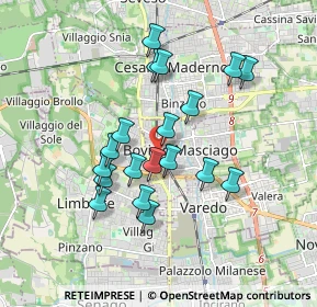 Mappa Via Mameli Goffredo, 20813 Bovisio-Masciago MB, Italia (1.54684)