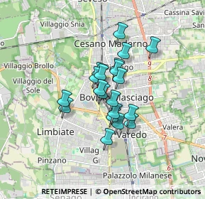Mappa Via Mameli Goffredo, 20813 Bovisio-Masciago MB, Italia (1.135)