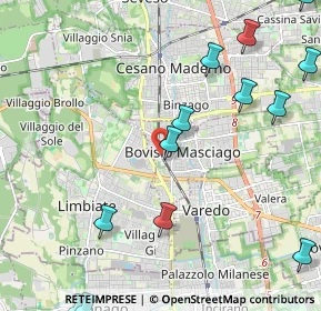 Mappa Via Mameli Goffredo, 20813 Bovisio-Masciago MB, Italia (3.02714)