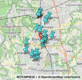 Mappa Via Mameli Goffredo, 20813 Bovisio-Masciago MB, Italia (1.4)