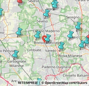 Mappa Via Mameli Goffredo, 20813 Bovisio-Masciago MB, Italia (6.2025)