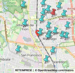 Mappa Via Mameli Goffredo, 20813 Bovisio-Masciago MB, Italia (1.113)
