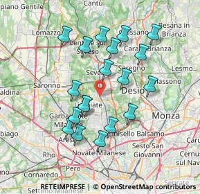 Mappa Via Mameli Goffredo, 20813 Bovisio-Masciago MB, Italia (6.72895)