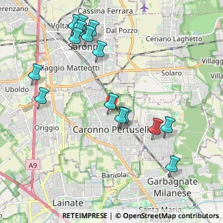 Mappa Via IV Ottobre, 21042 Caronno Pertusella VA, Italia (2.326)