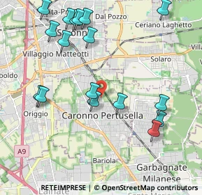 Mappa Via IV Ottobre, 21042 Caronno Pertusella VA, Italia (2.35941)