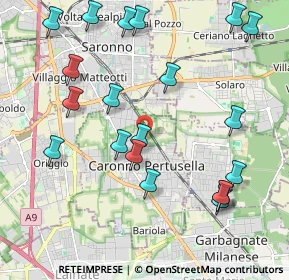 Mappa Via IV Ottobre, 21042 Caronno Pertusella VA, Italia (2.3465)