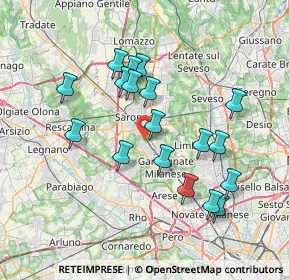 Mappa Via IV Ottobre, 21042 Caronno Pertusella VA, Italia (6.885)