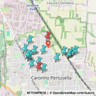 Mappa Via IV Ottobre, 21042 Caronno Pertusella VA, Italia (0.465)
