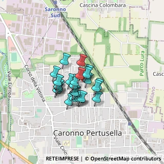Mappa Via IV Ottobre, 21042 Caronno Pertusella VA, Italia (0.26815)