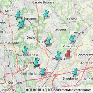 Mappa Via Giuseppe Mazzini, 20851 Lissone MB, Italia (4.82143)