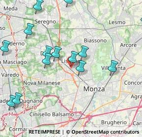 Mappa Via Cappuccina, 20035 Lissone MB, Italia (5.39188)