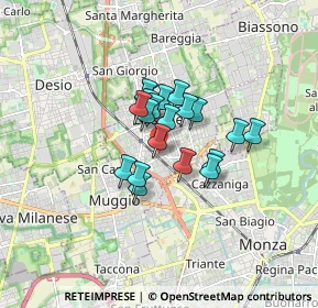 Mappa Via Cappuccina, 20035 Lissone MB, Italia (1.041)