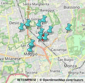 Mappa Via Cappuccina, 20035 Lissone MB, Italia (1.25727)