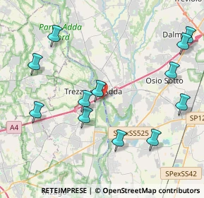 Mappa Via Padre Calvi Benigno, 20056 Trezzo sull'Adda MI, Italia (4.7175)