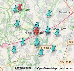 Mappa Via Padre Calvi Benigno, 20056 Trezzo sull'Adda MI, Italia (3.56625)