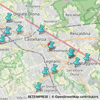 Mappa Via Carlo Porta, 20025 Legnano MI, Italia (2.68923)