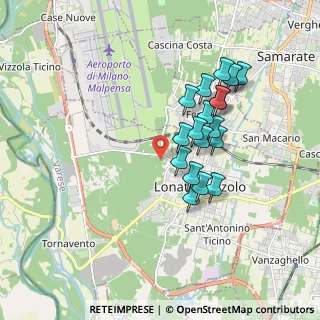 Mappa Via Molinelli, 21015 Lonate Pozzolo VA, Italia (1.58158)