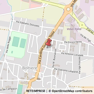 Mappa Via Cardinal G. Testa, 24, 24040 Boltiere, Bergamo (Lombardia)