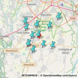 Mappa Via degli Alpini, 24049 Verdello BG, Italia (3.06)