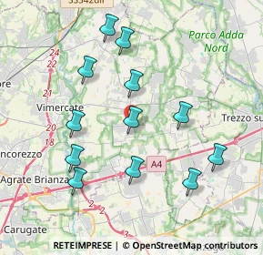 Mappa Via Faro, 20876 Ornago MB, Italia (3.82)