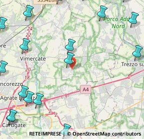 Mappa Via Faro, 20876 Ornago MB, Italia (6.8665)