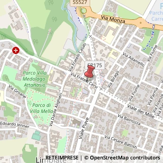 Mappa Via Fratelli Cervi, 3, 20812 Limbiate, Monza e Brianza (Lombardia)