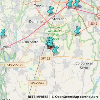Mappa Via Merisi, 24049 Verdello BG, Italia (3.91083)