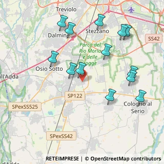 Mappa Via Merisi, 24049 Verdello BG, Italia (4.37231)