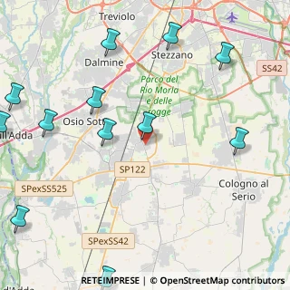 Mappa Via Merisi, 24049 Verdello BG, Italia (5.9075)