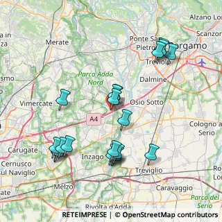 Mappa Via Giuseppe Verdi, 20056 Trezzo sull'Adda MI, Italia (8.206)