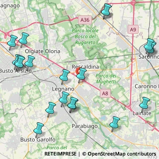 Mappa Via Ragazzi del, 20025 Legnano MI, Italia (5.991)