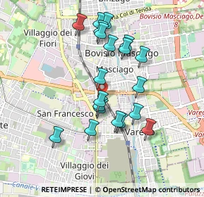 Mappa Via Francioli, 20813 Bovisio-Masciago MB, Italia (0.8295)