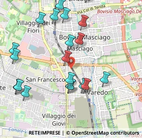 Mappa Via Francioli, 20813 Bovisio-Masciago MB, Italia (1.1085)