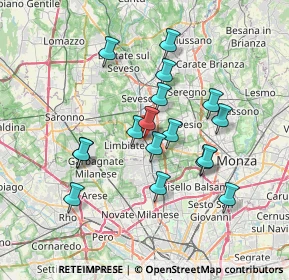 Mappa Via Francioli, 20813 Bovisio-Masciago MB, Italia (6.33)