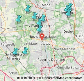 Mappa Via Francioli, 20813 Bovisio-Masciago MB, Italia (4.88917)