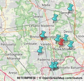 Mappa Via Francioli, 20813 Bovisio-Masciago MB, Italia (4.27636)