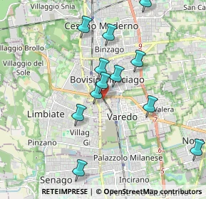 Mappa Via Francioli, 20813 Bovisio-Masciago MB, Italia (1.99)